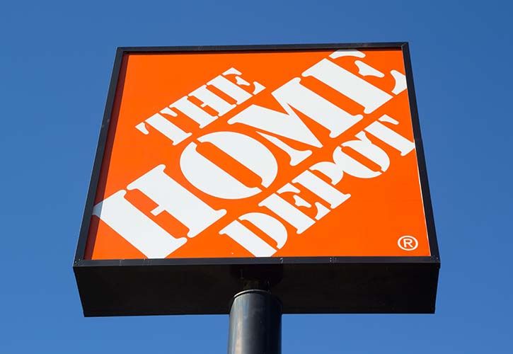 The Home Depot sign - REQUIRES CREDIT Rob Wilson shutterstock_180692453 725 x 500