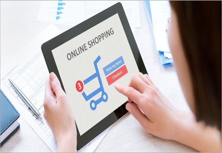 Tablet online shopping