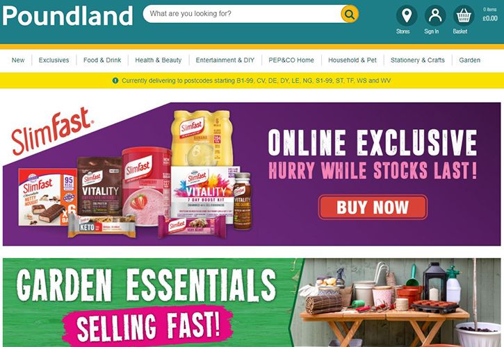 August 2021 Website Poundland