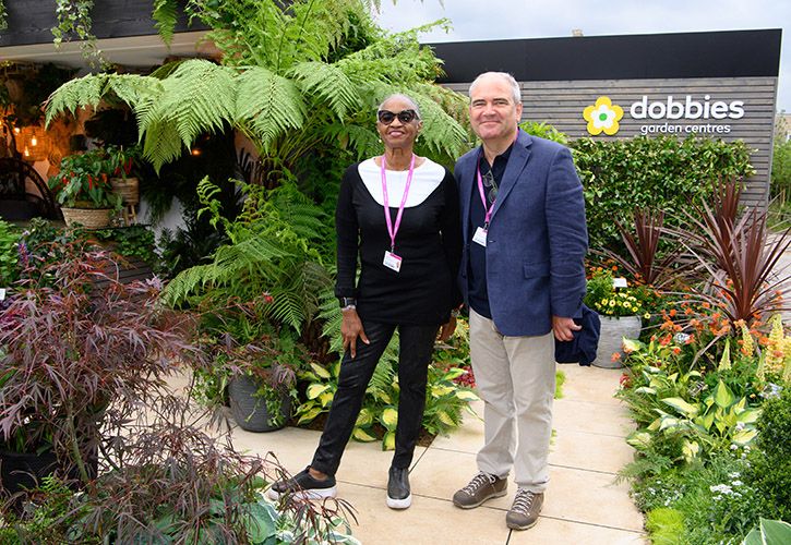 Barbara Japal and Andrew Bracey, Dobbies' Chairman