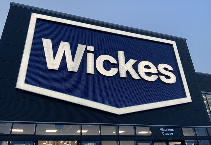 Wickes Cardiff sign