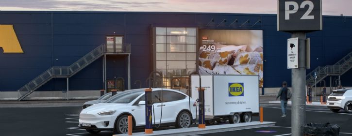 IKEA EV chargers Norway Sweden