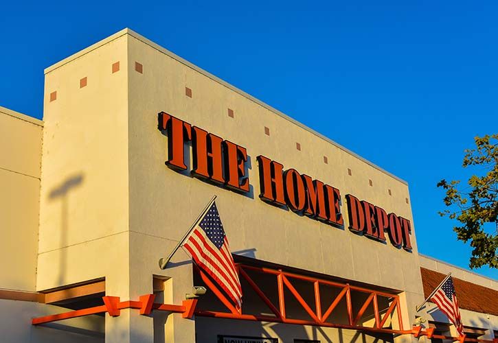 The Home Depot store angled - REQ CRED jejim shutterstock_287216639 725 x 500