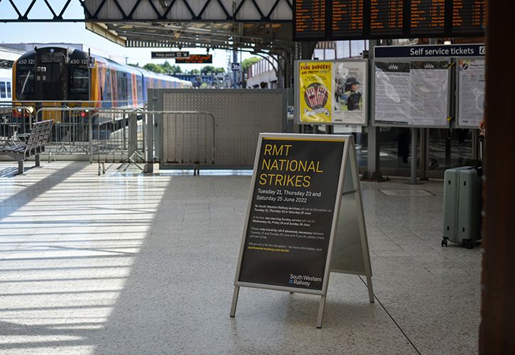 Train station strike Dave Colman shutterstockdotcom_2169482713