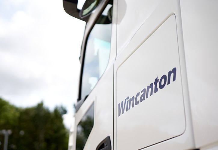 Wincanton plc side angle lorry