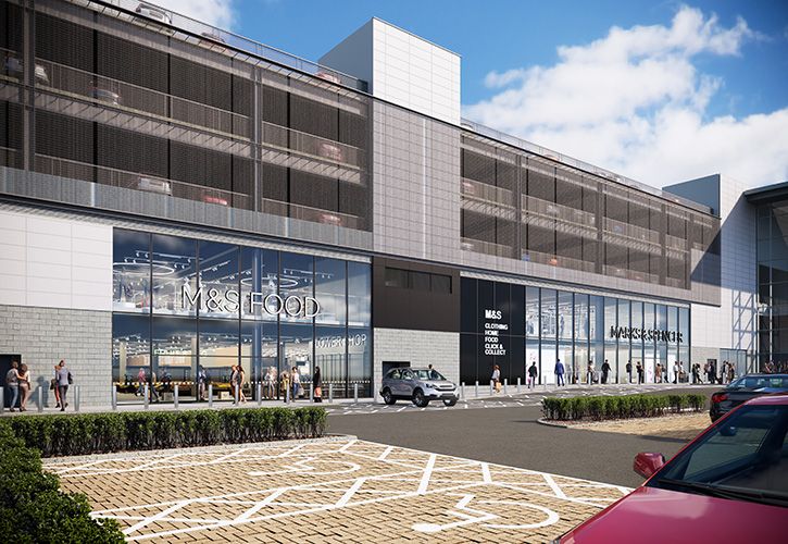 CGI of expanded Aberdeen Union Square store