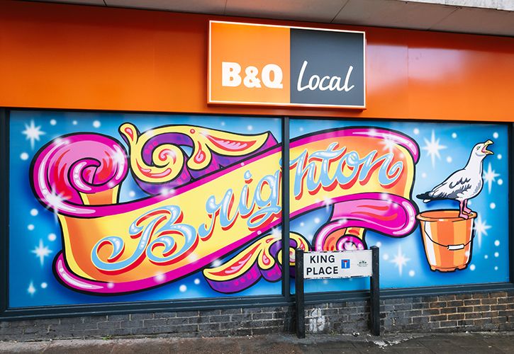 B&Q Brighton mural