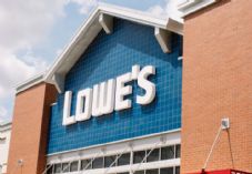 Lowe's store sign angled