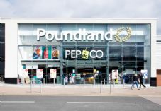 Poundland store and Pepco store