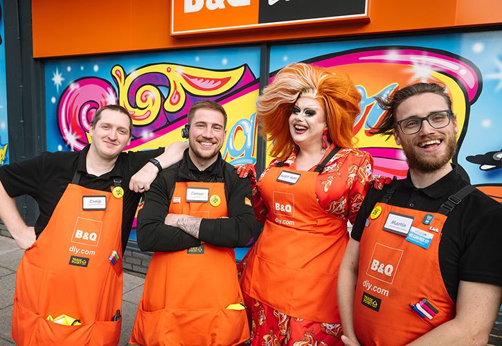 B&Q Local Brighton store team with Just May