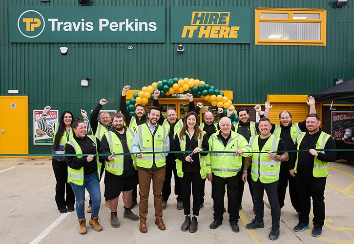 PGP Travis Perkins Oldham opening ribbon cutting