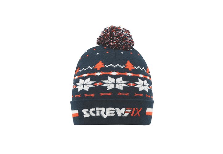 Screwfix Christmas bobble hat 2