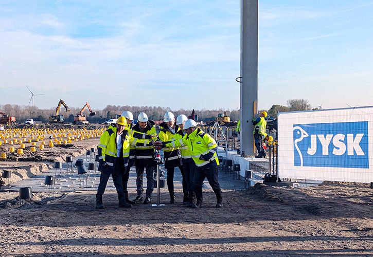 JYSK DC construction Netherlands