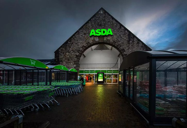 Asda store evening