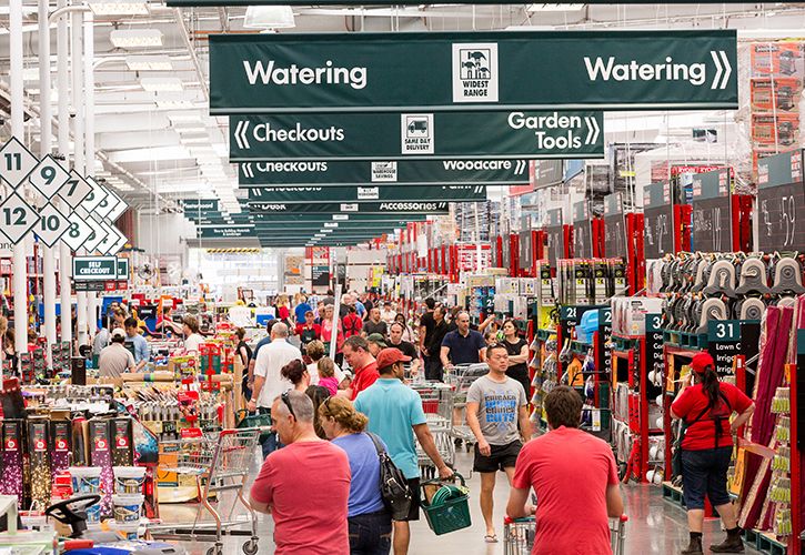 Bunnings store interior corporate