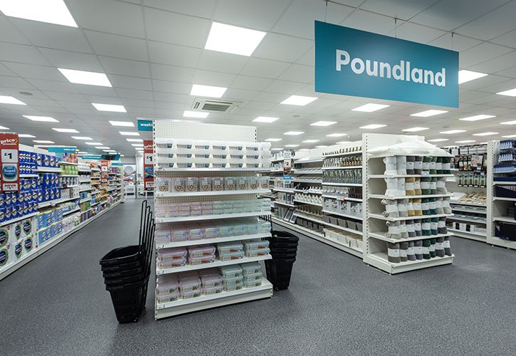 Poundland Makeover 2024 internal store layout