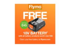 Flymo - free battery promotion