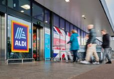 Aldi store entrance trolley (corporate)