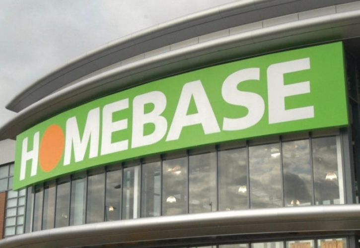 Homebase sign curved