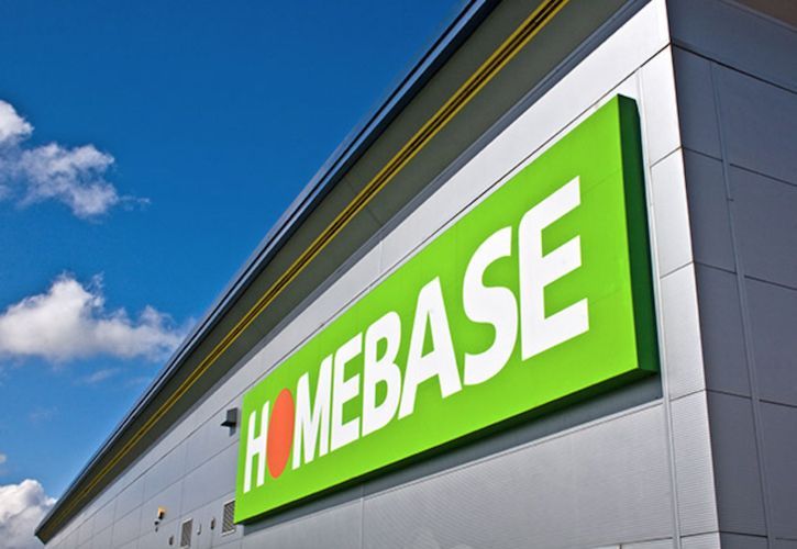 Homebase sign angled