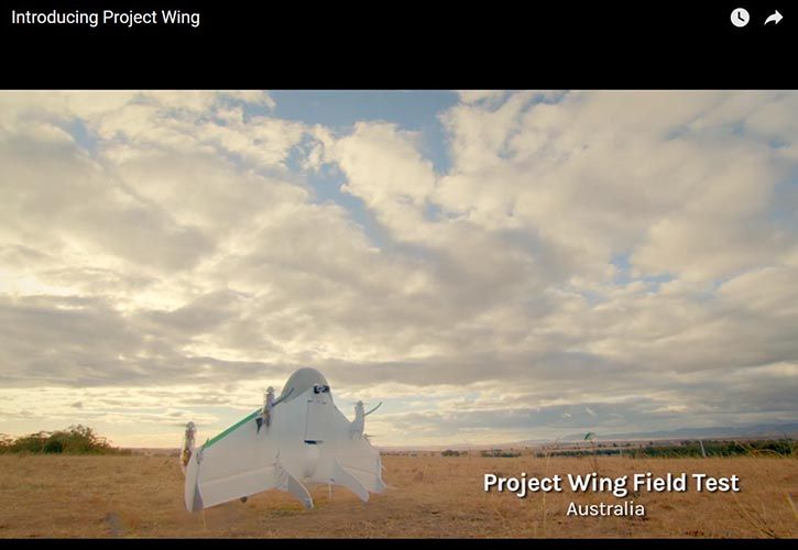 Google - Project Wing 725 x 500