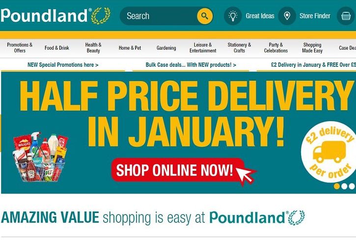 Poundland website January 725 x 500