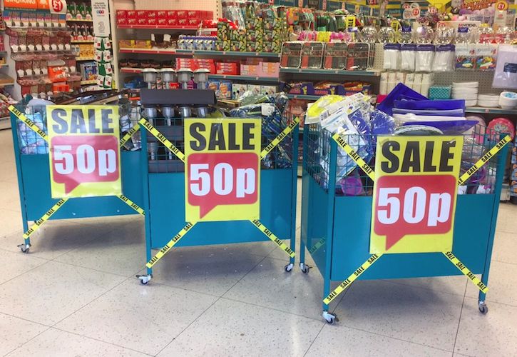 Poundland 50p sale