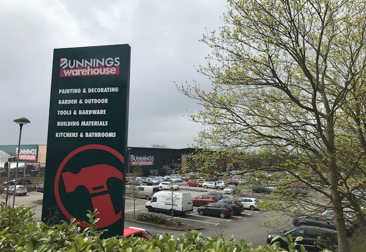 Bunnings new sign MK - April 2018