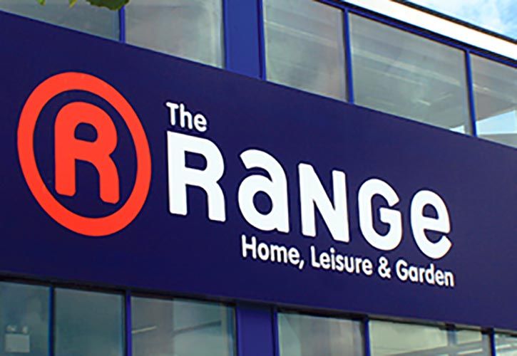 The Range signage 725 x 500