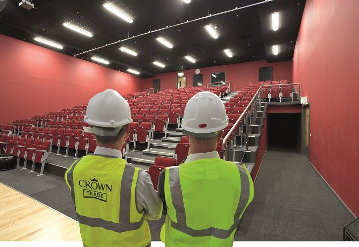 Site survey of the lecture theatre 725 x 500