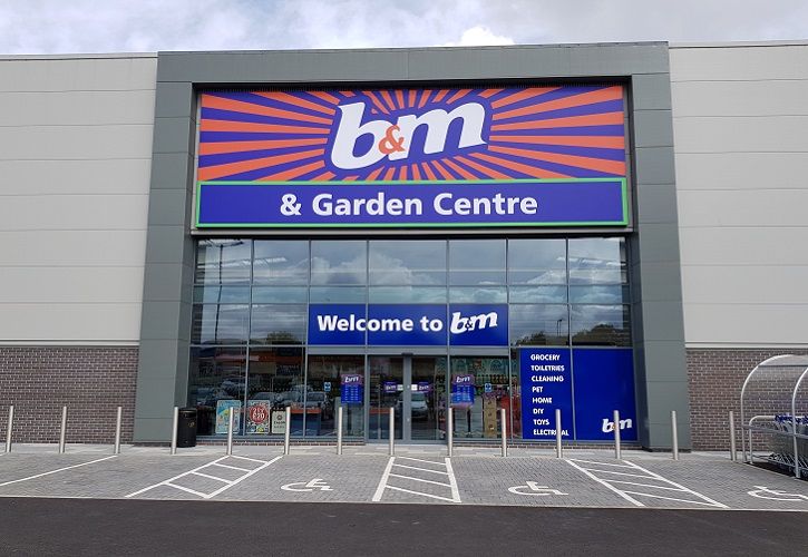 B&M Bargains and Garden Centre 725 x 500