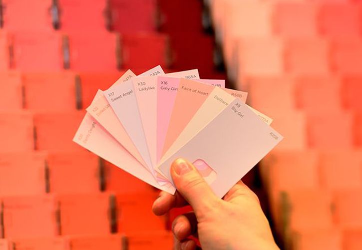 Pink Valspar Colour Charts