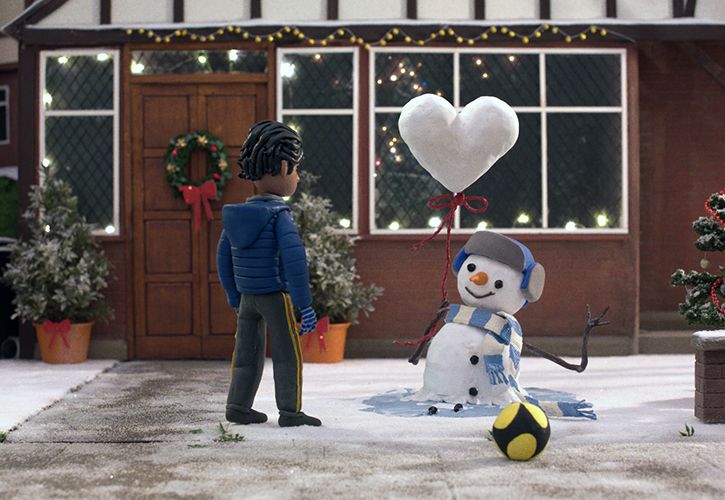 John Lewis and Waitrose Snowman boy heart balloon.jpg