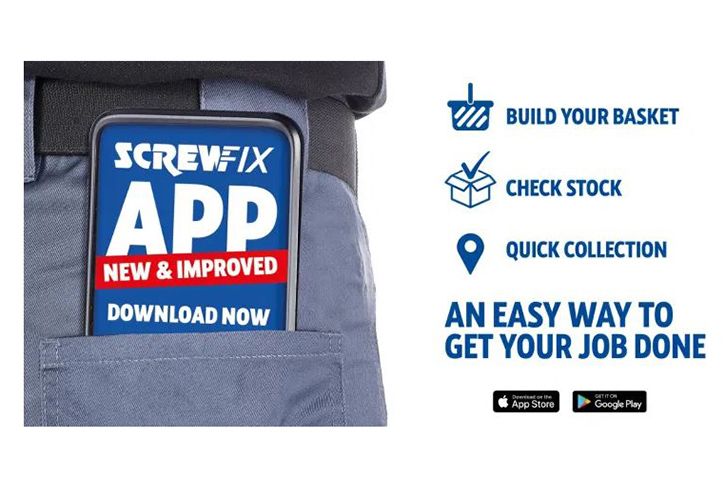 Screwfix app March 2021