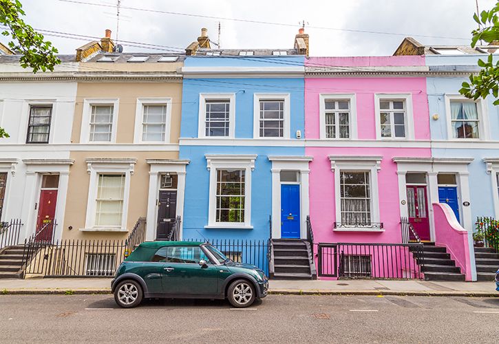 mikeinlondon colourful houses painted house iStock-1218611420