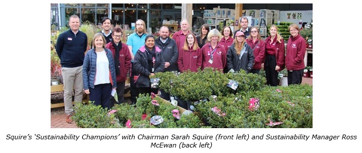 /live/news/wysiwyg/Squires Sustainability Champions with Chairman Sarah Squire (front left) and Sustainability Manager Ross McEwan (back left).jpg